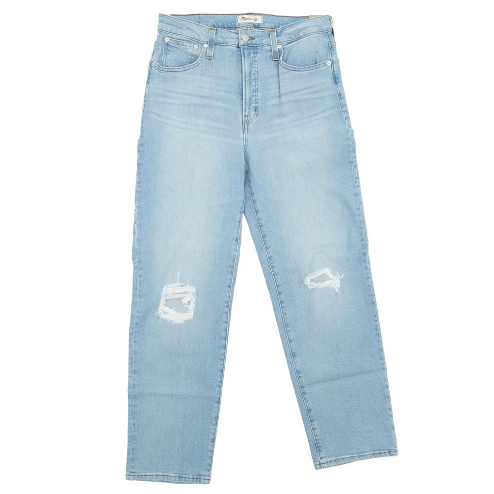 Madewell The Perfect Vintage Straight Danby Knee-Rip Edition Jeans Size 29